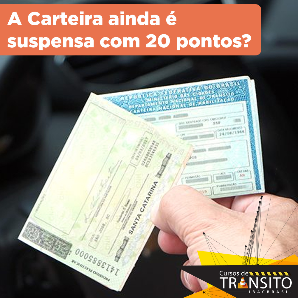 Limite de suspensão da CNH continua sendo de 20 pontos, alerta consultor de trânsito