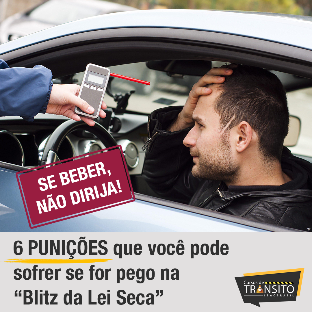6 punições que você pode sofrer se for pego na “Blitz da Lei Seca”