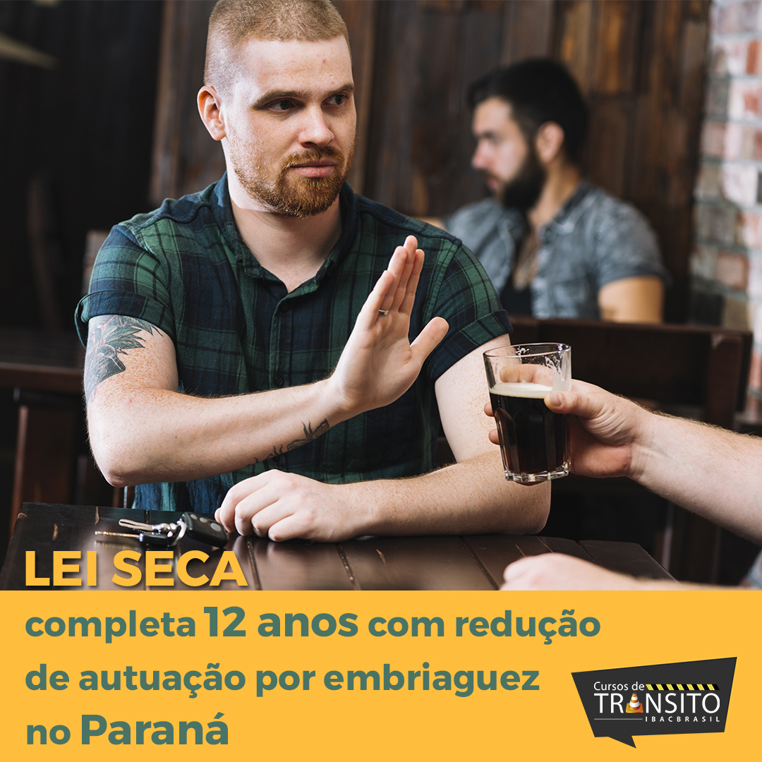 Lei Seca completa 12 anos com redução de autuação por embriaguez no Paraná